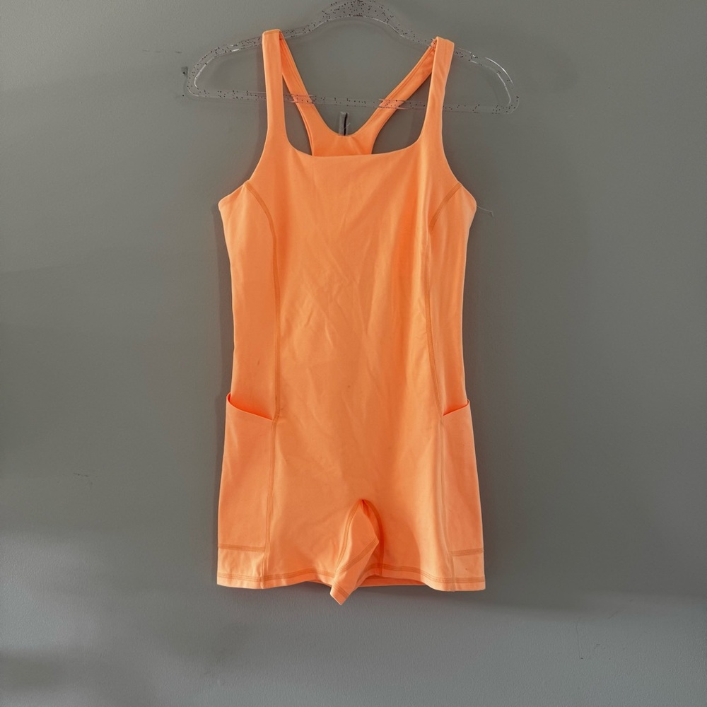 FP Movement Orange Track Pants with Racerback Straps